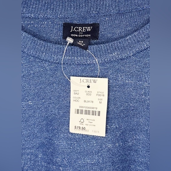 JCrew: Men's Medium Light Crewneck Sweater. 100% Cotton: Tags still on. - Picture 2 of 5